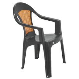 Cadeira com Braços Malibu Grafite Radical - 1