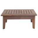 Ver imagem 2 de Mesa de Centro Retangular Rústica 100cm em Madeira Maciça - Natural