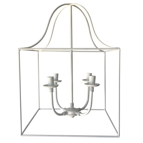 Lustre Rustico Para Área Gourmet Preto Artesanal Decorativo Libertas Rosas Artesanato Quadrado Branc