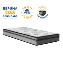 Colchão de Espuma D33 Pillow In Anjos Ortosleep Solteiro 88cm - 2