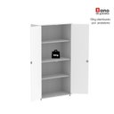 Ver mais imagens de Armário Alto 02 Portas Pivotante 159,6x79,2x41cm Cinza/Preto
