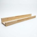 Ver imagem 1 de Prateleira de Parede Tipo Calha 90cm em Madeira Pinus Natural