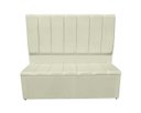 Ver imagem 1 de Conjunto Cabeceira e Recamier Eliza para Cama Box Casal 1.40 - Sv Decor:marfim