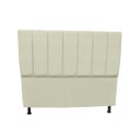 Ver imagem 2 de Conjunto Cabeceira e Recamier Eliza para Cama Box Casal 1.40 - Sv Decor:marfim