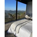 Ver imagem 6 de Manta Peseira de Maxi Tricot Queen 0,70x2,20m, Cor Cinza - Magma Cotton