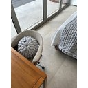 Ver imagem 5 de Manta Peseira de Maxi Tricot Queen 0,70x2,20m, Cor Cinza - Magma Cotton