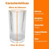 Jogo de Copos de Vidro Transparente Graffiato Long Drink 420ml 6 Peças - Hauskraft - 5
