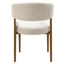Ver imagem 4 de Kit 2 Cadeiras Veneza Domann Design Assento e Encosto Tecido Bouclé Branco Base Aço Pintura