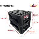 Ver imagem 3 de Gaveteiro Organizador 2 Gav Plasnew Resistente 1705 Preto