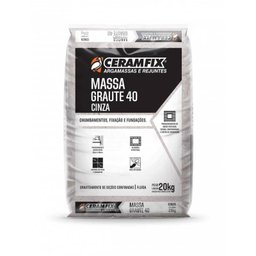 Massa Graute 40 Ceramfix 20kg Cinza - 2