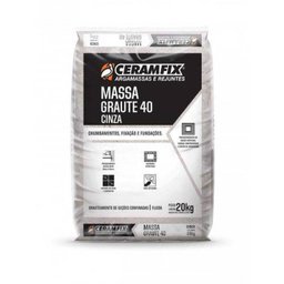 Massa Graute 40 Ceramfix 20kg Cinza - 1
