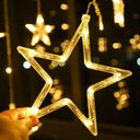Ver imagem 2 de Cascata de Luz Estrela 138LED 8 Funções Branco Quente 220V Grillo