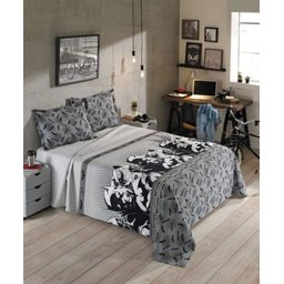 Kit Colcha Solteiro com 2 Peças Batman e Mulher Gato Dohler - 1