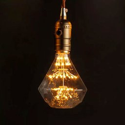 Lâmpada LED Firework Vintage D95 Âmbar Taschibra - 2