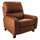Ver imagem 1 de Poltrona do Papai Sala de Cinema Reclinável Manual Viena Two Way Couro Marrom Claro G40 - Gran Belo