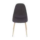 Ver imagem 2 de Cadeira Eames em Linho Grafite - Base Metal Madeira