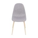 Ver imagem 2 de Cadeira Eames em Linho Cinza - Base Metal Madeira