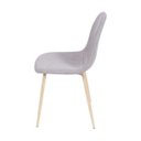 Ver imagem 3 de Cadeira Eames em Linho Cinza - Base Metal Madeira