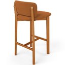 Ver imagem 7 de Kit 02 Banquetas Alta para Cozinha Sala de Jantar Bar Dara L02 Bouclê Terracota - Lyam Decor