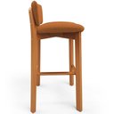 Ver imagem 6 de Kit 02 Banquetas Alta para Cozinha Sala de Jantar Bar Dara L02 Bouclê Terracota - Lyam Decor