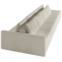 Ver mais imagens de Sofá Ilha Modular com Puff para Sala Living 432cm Georgia K04 Bouclê Bege - Mpozenato