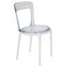 Cadeira Luna C Transparente Branco - 1