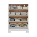 Ver imagem 4 de Cômoda Infantil 65cm com 4 Gavetas Allegra Multimóveis Mp4421 Branco/off White Branco/off White