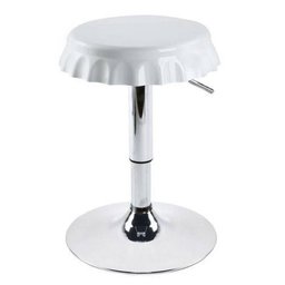 Banqueta Botcap com Ajuste de Altura 45000 Cromada/Branca - Belfix - 1