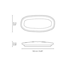 CONJUNTO C/ 4 TRAVESSAS OVAL RASA MINI ORGÂNICO PISTACHE 16,5x8 CM - 6