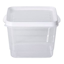 Pote Plástico Organizador para Alimentos Chef Pro Paramount Retangular Branco - 1