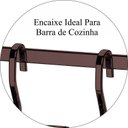 Ver imagem 2 de Porta Temperos 7 Peças Suporte Porta Condimentos Para Barra - Bronze
