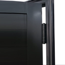 Ver imagem 5 de Porta de Giro Alumínio Preto Lambril C/puxador 60cm Maxx