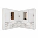 Ver imagem 3 de Closet Sevilha 6 Portas Casal Duplo com Espelho 18 Gavetas Branco