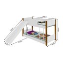 Ver imagem 1 de Bicama Infantil com Escorregador Branca e Amêndoa Branco