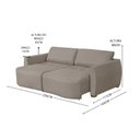Ver imagem 3 de Sofá Cama 4 Lugares 256cm para Sala de Estar Italia
