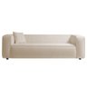 Sofá 3 Lugares 200cm Orgânico Luxo Recepção Cecília Linho Bege - 3