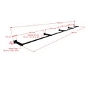 Ver imagem 2 de Arara de Parede para Loja Modelo Premium Leve Comac - 8 Tamanhos - Preto - 360cm