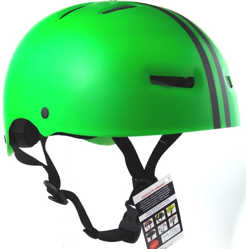 Capacete Skate Profissional verde claro infantil