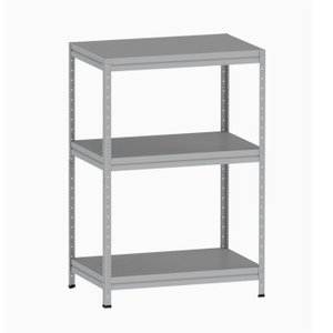 ESTANTE DE AÇO PESADA 125X92X60 3 PRAT. AÇO PANDIN - CINZA EPP1250X600 PRAT AÇO