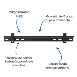 Suporte Fixo para Tv até 85 Polegadas 60kg Sbrp1600 - 2