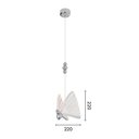 Ver imagem 4 de Lustre Pendente Sindora Qd05102 Cromado Led Bivolt