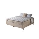 Ver imagem 1 de Cama Box Queen Fendi + Colchão Molas Ensacadas Macio Cincinnati Pillow Top 158x198x73cm