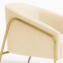 Ver imagem 7 de Poltrona Sala Industrial Alta Dourado Stella Linho D03 - D’Rossi