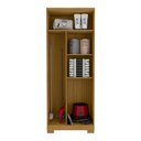Ver mais imagens de Guarda-Roupa Solteiro com 2 Portas e Chave 70,5cm Multimóveis CR35679 Madeirado/Cinza