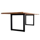 Ver imagem 4 de Mesa de Reunião 6 Lugares Podcast sem Gavetas Madeira Maciça 230cm Amadeirado