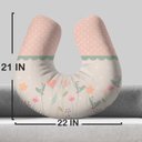 Ver imagem 5 de Almofada de Amamentação Travesseiro Flores Delicadas Menina