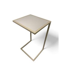 Mesa Lateral Sofá Industrial - Metalon Champagne - 3