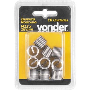 Inserto Roscado M12 X 18 Mm 10pçs