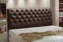 Ver imagem 3 de Cabeceira Paris para Cama Box Quenn Laminado Marron - Js