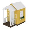 Casinha de Brinquedo Mdf com Varanda C/cerca Artesanal Branco/amarelo L12 - Gran Belo Casinha Infant - 2
